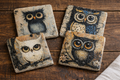 Stay Owl-Some Stone Coaster Collection