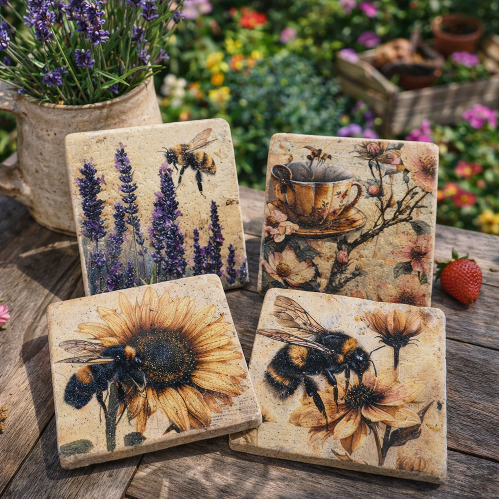 Buzz Around Coaster Set