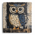 Travertine coaster Owl Capone