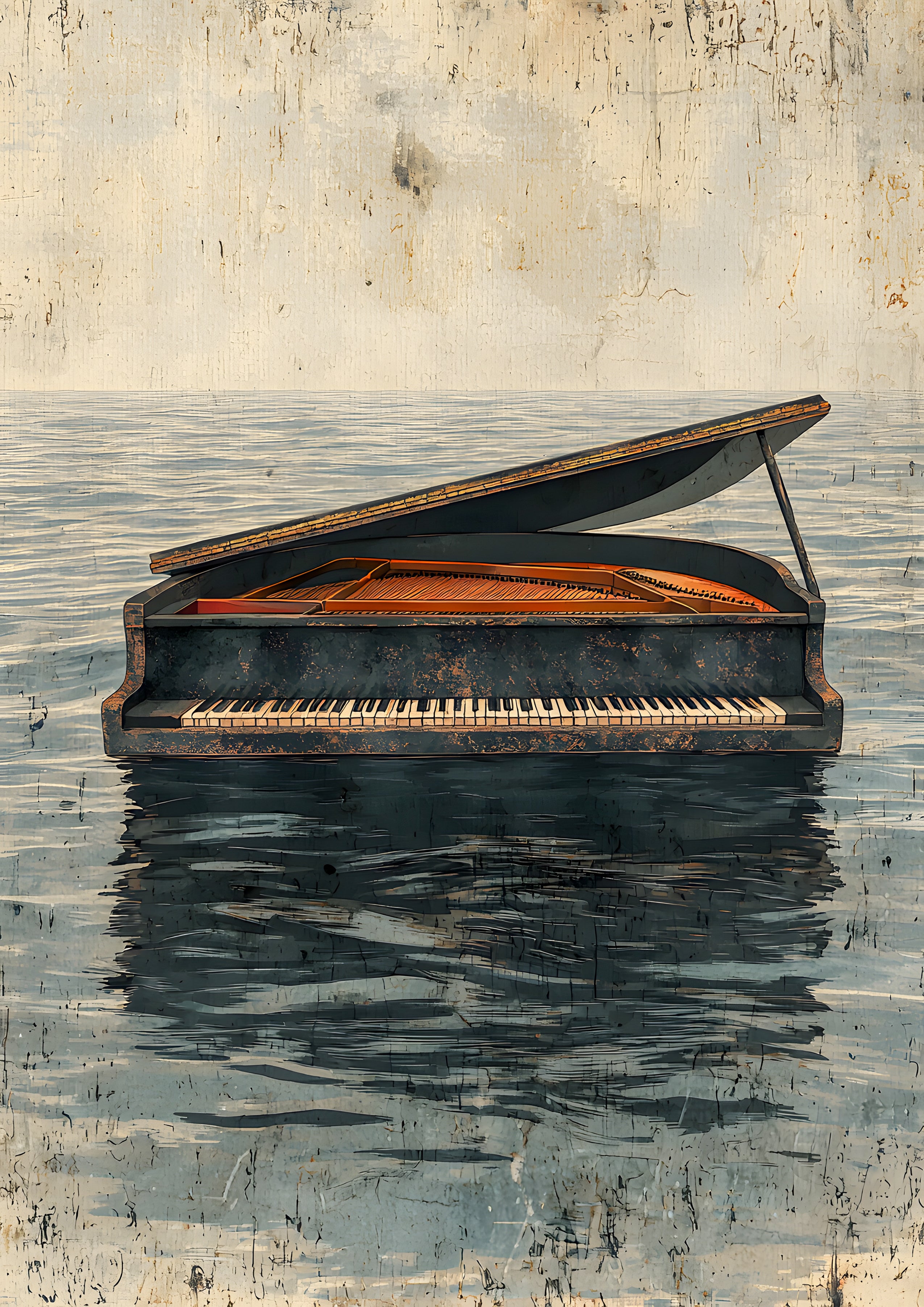 Piano Art Print