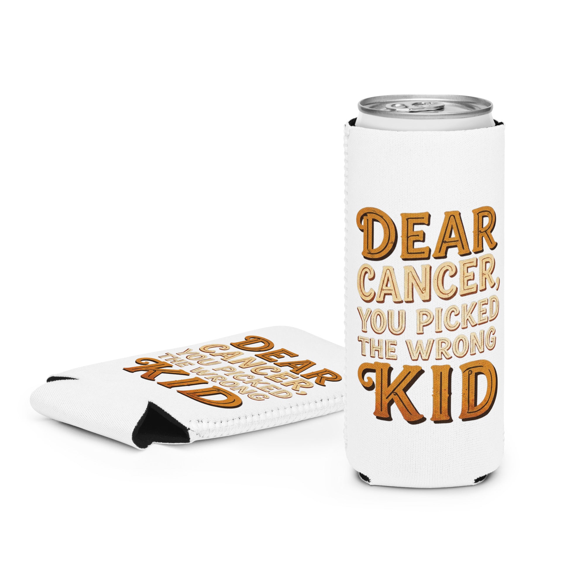 Can Cooler White Slim 12 oz