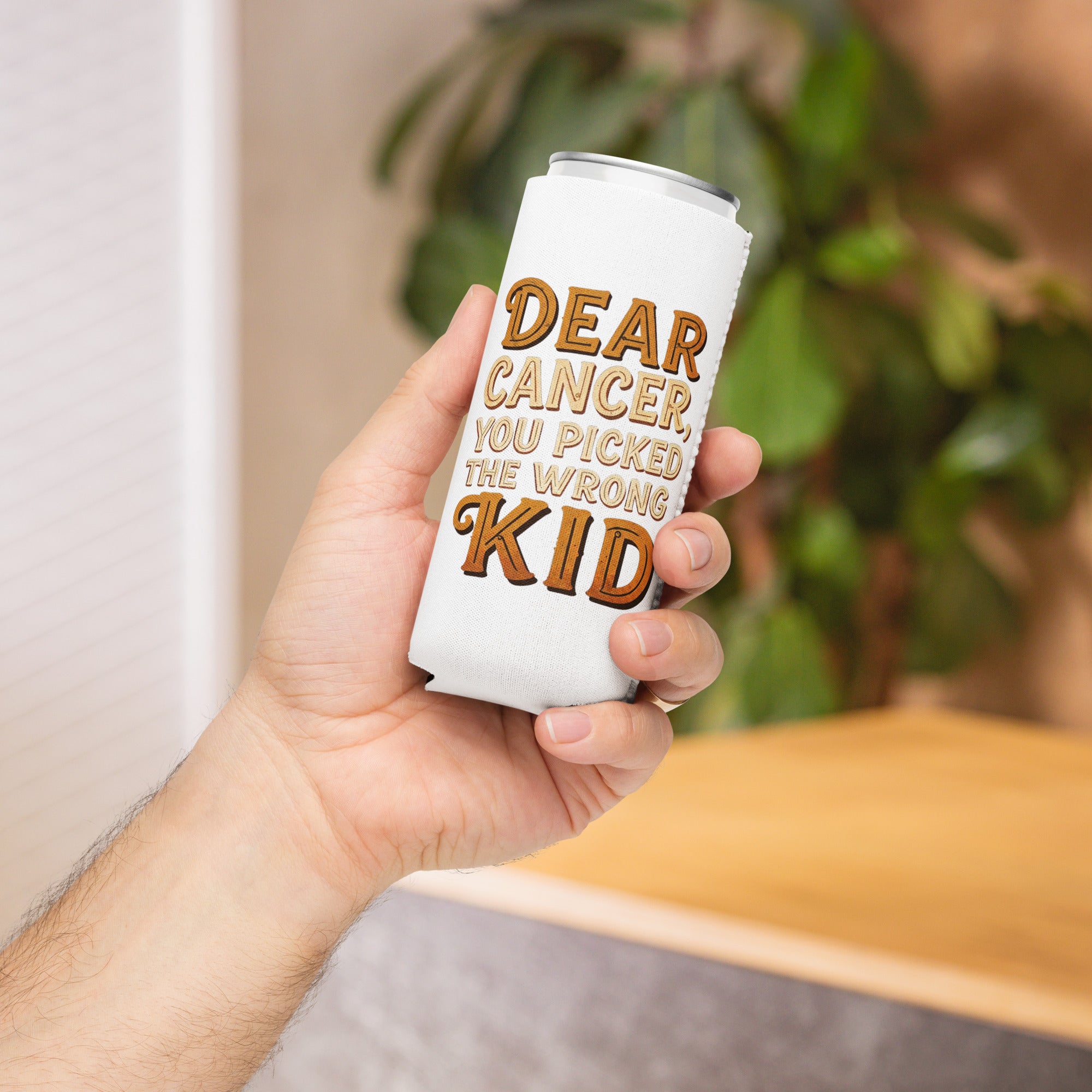 Can Cooler White Slim 12 oz