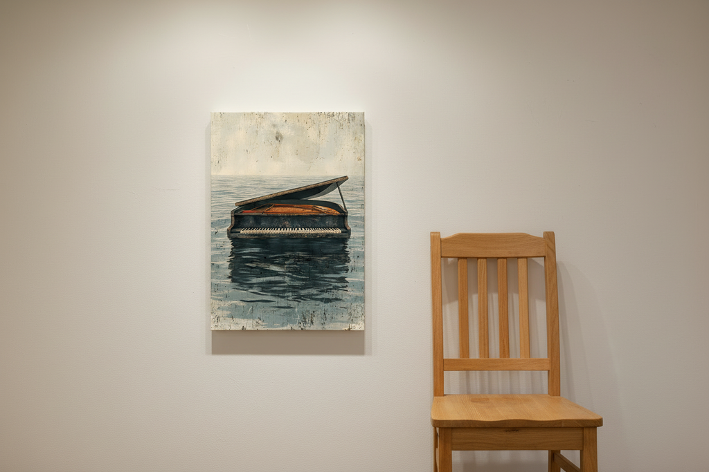 Piano Wall Art 8x10 Frameless Size Reference