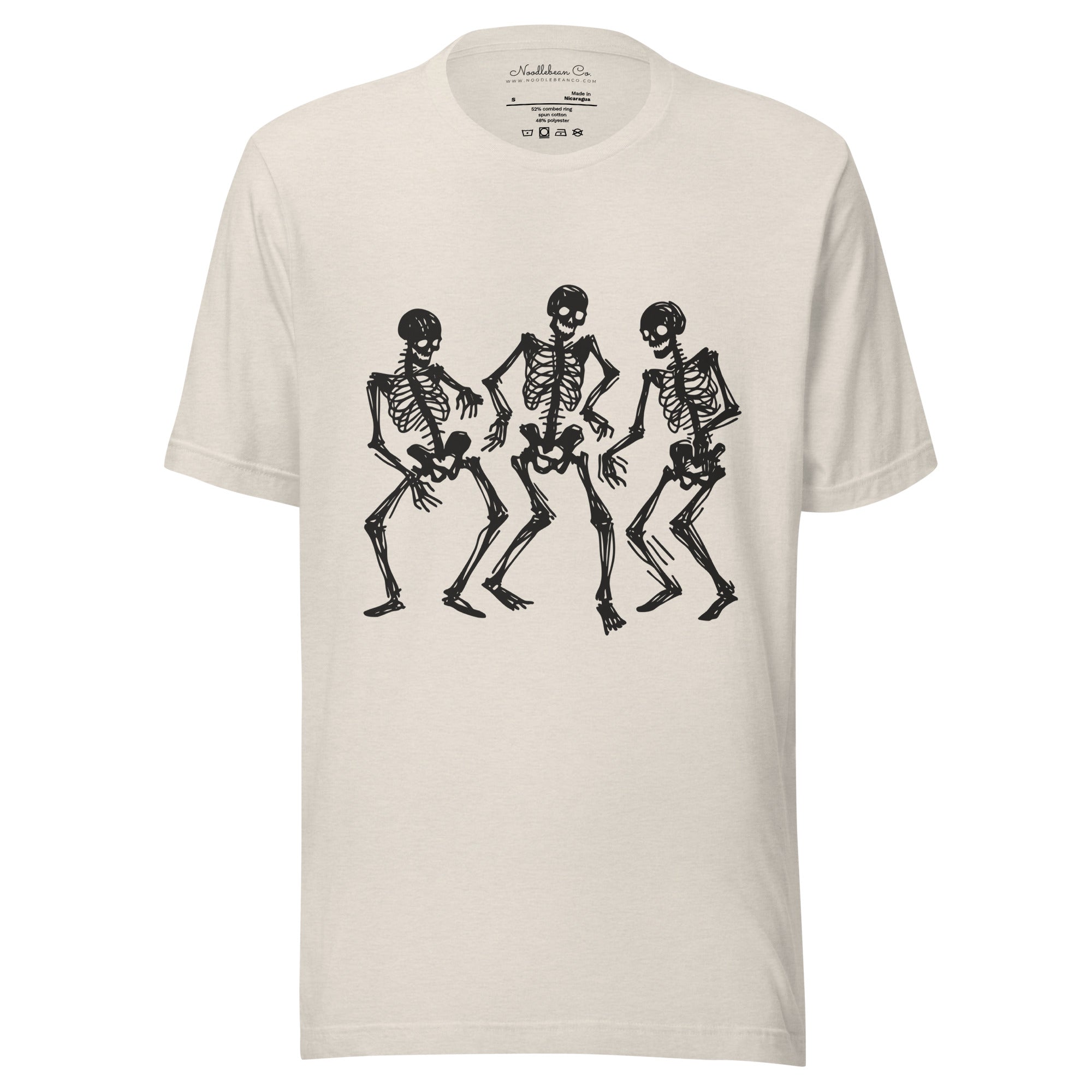 Halloween Skeleton T-shirt Heather Dust
