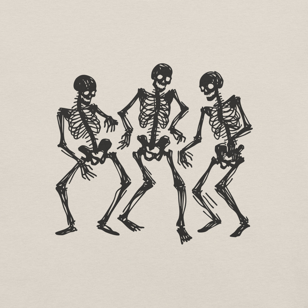 Halloween Skeleton T-shirt Heather Dust