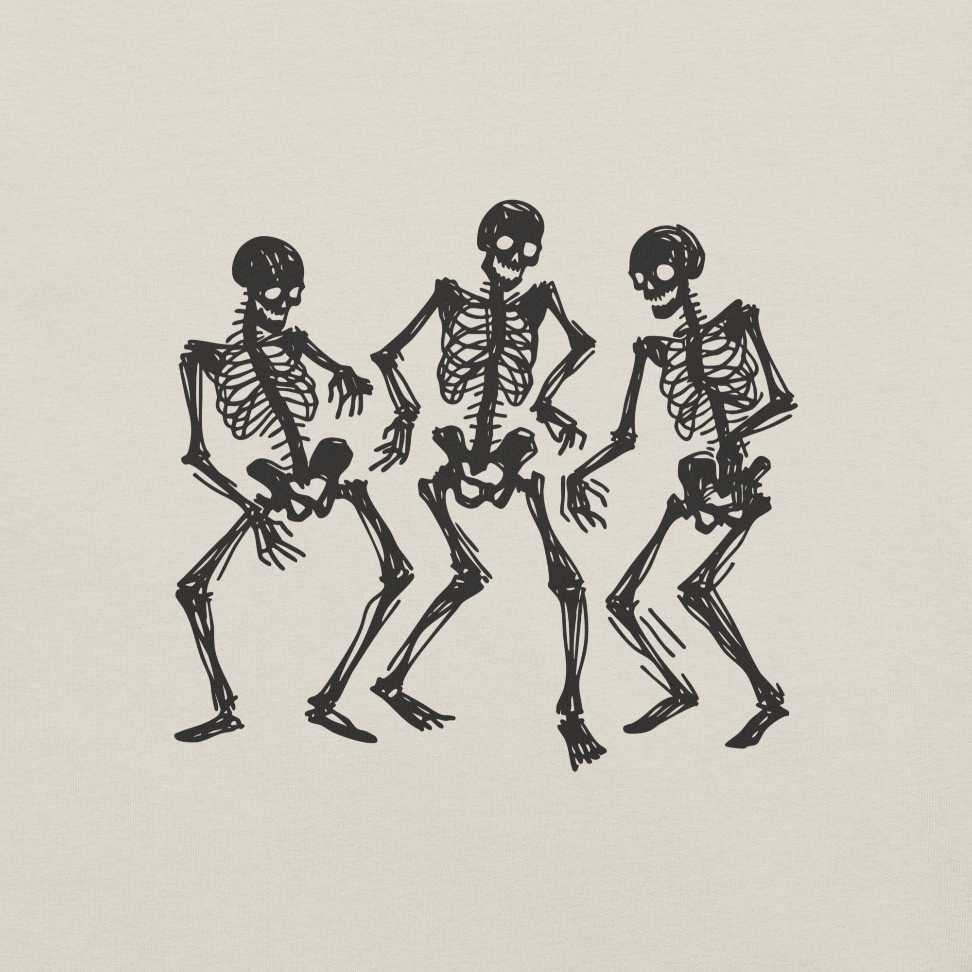 Halloween Skeleton T-shirt Heather Dust
